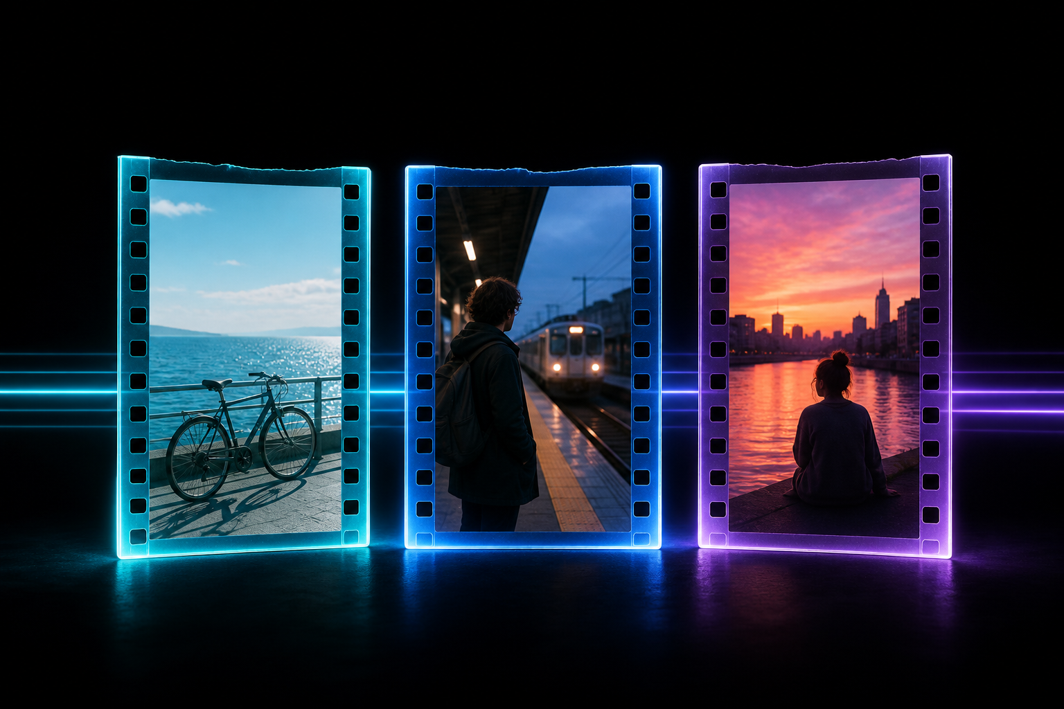 Three cinematic moments from an ordinary day